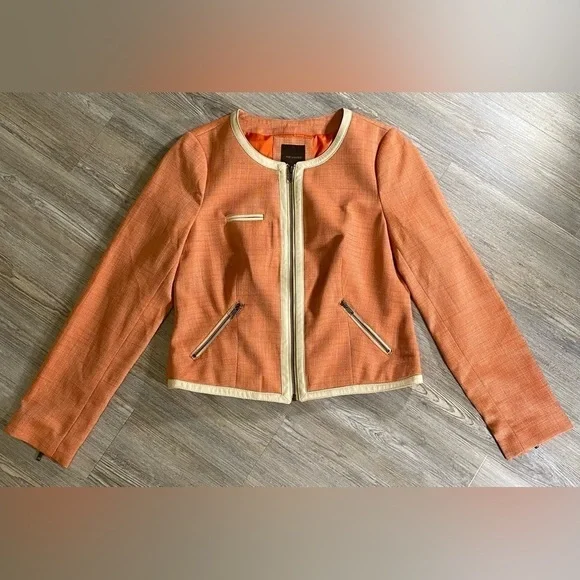 The Limited Orange &,Cream Blazer NWT - Picture 1 of 5